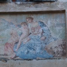 Catholic church building, mural, Work of art