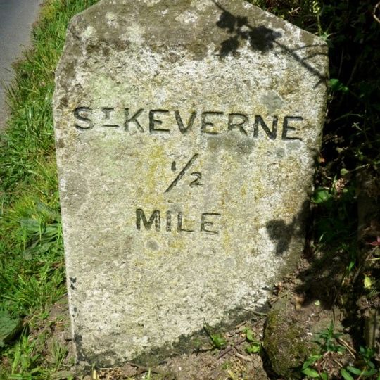Milestone, opp. Treskewes Farm House