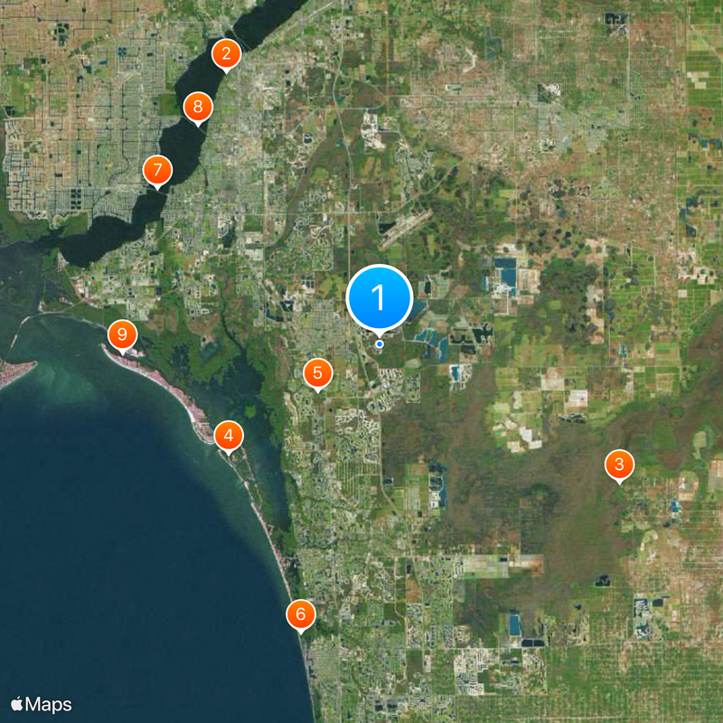 Florida Gulf Coast University Map