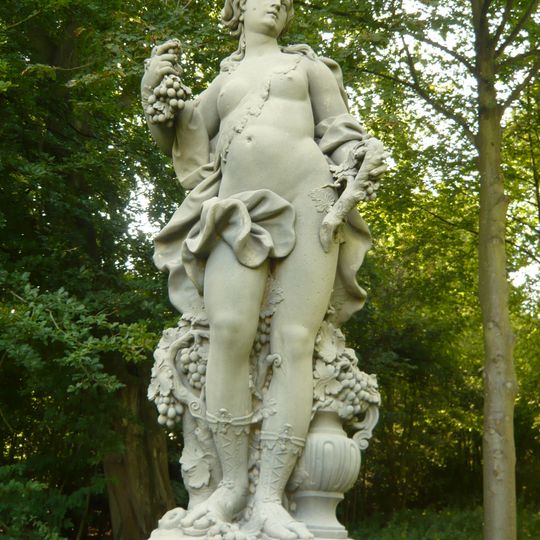 Huis te Manpad: zandstenen beelden