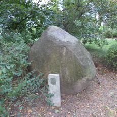 Glacial erratic in the City Park in Tarnowskie Góry