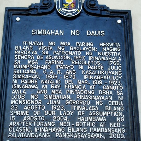 Church of Dauis historical marker