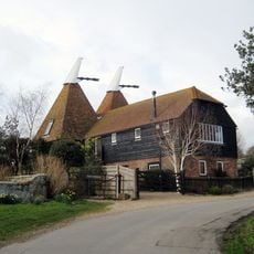 Oasthouses And Granary At Float Farm To North East Of The Farmhouse