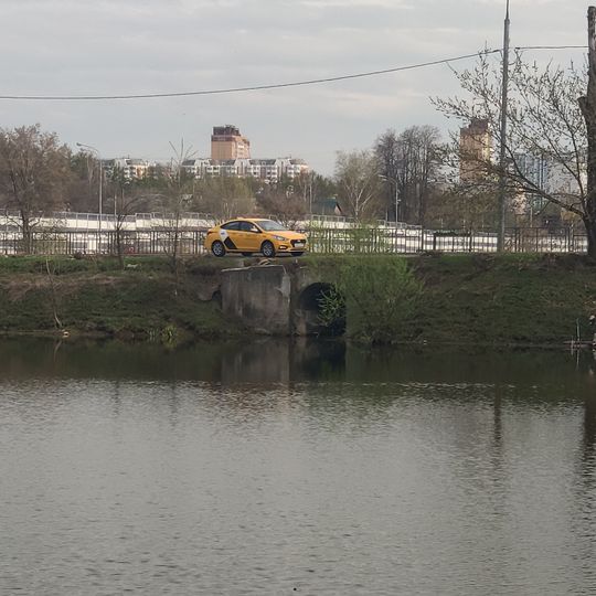 Gate, fence and bridge in Vinogradovo