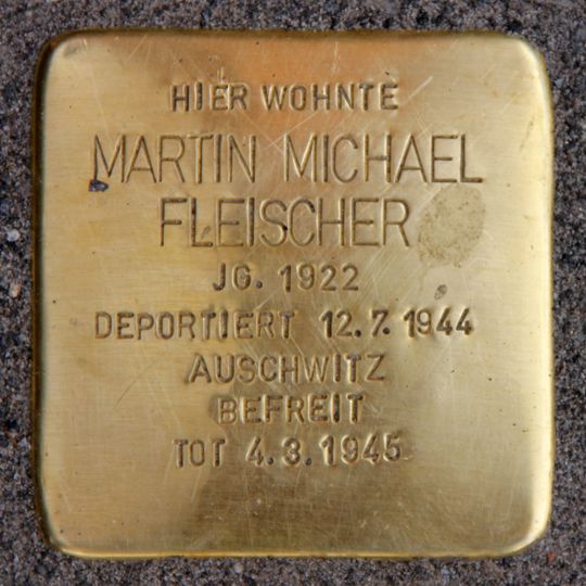 Stolperstein à la mémoire de Martin Michael Fleischer