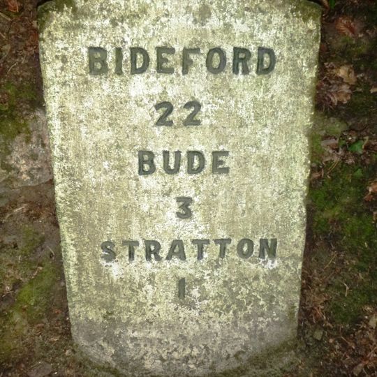 Milestone, Bush, cutting on old road over Hunthill