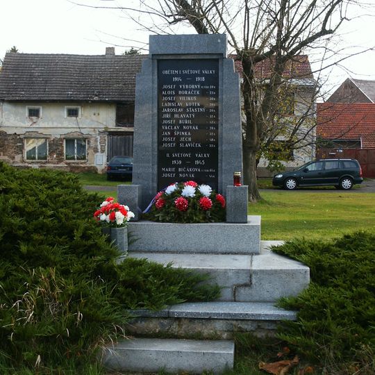 World Wars memorial in Pňov