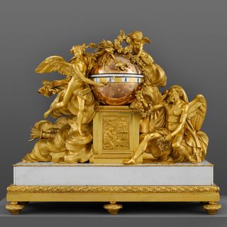 "Triumph of Love over Time" mantel clock