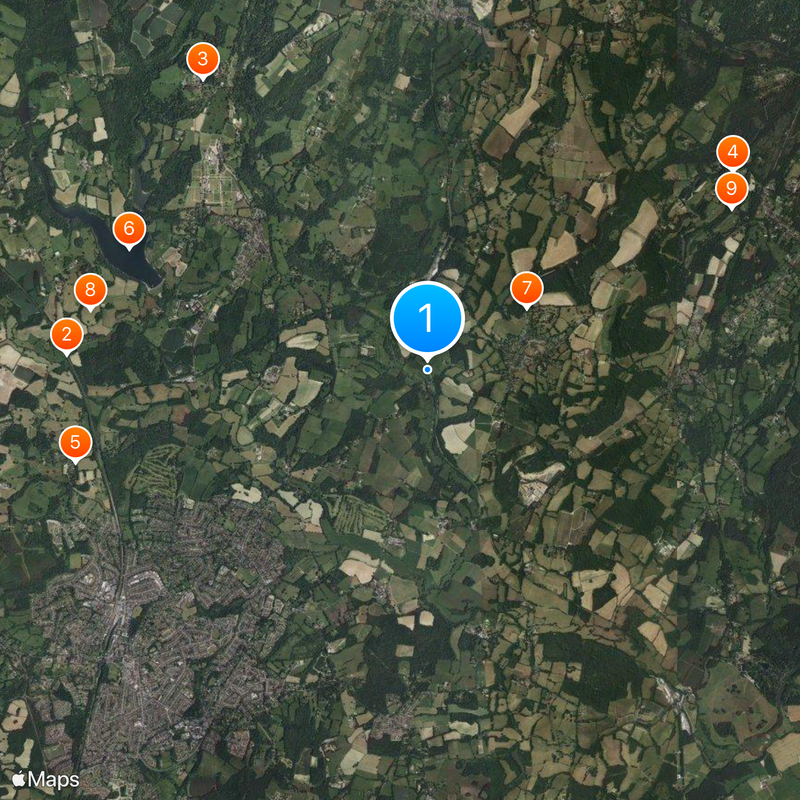 Bluebell Railway Kaart