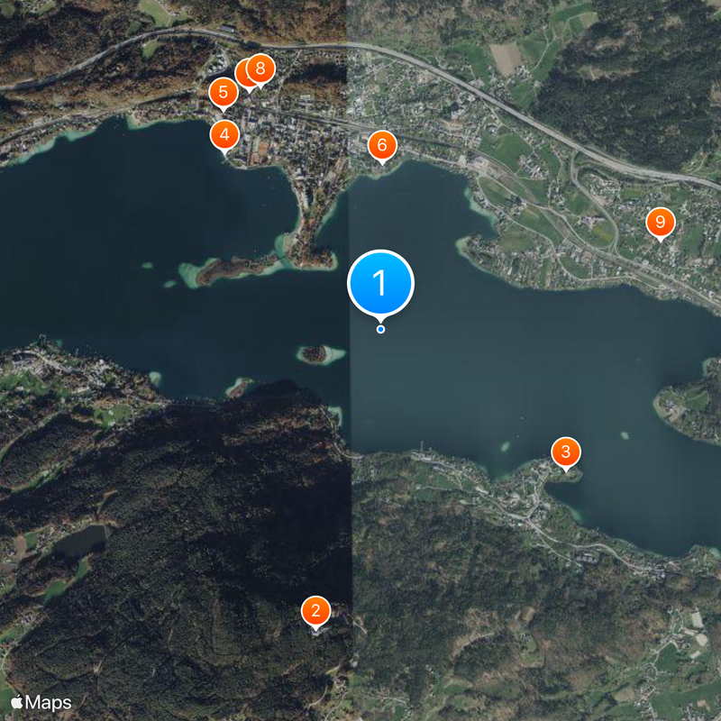 Lake Wörther Map