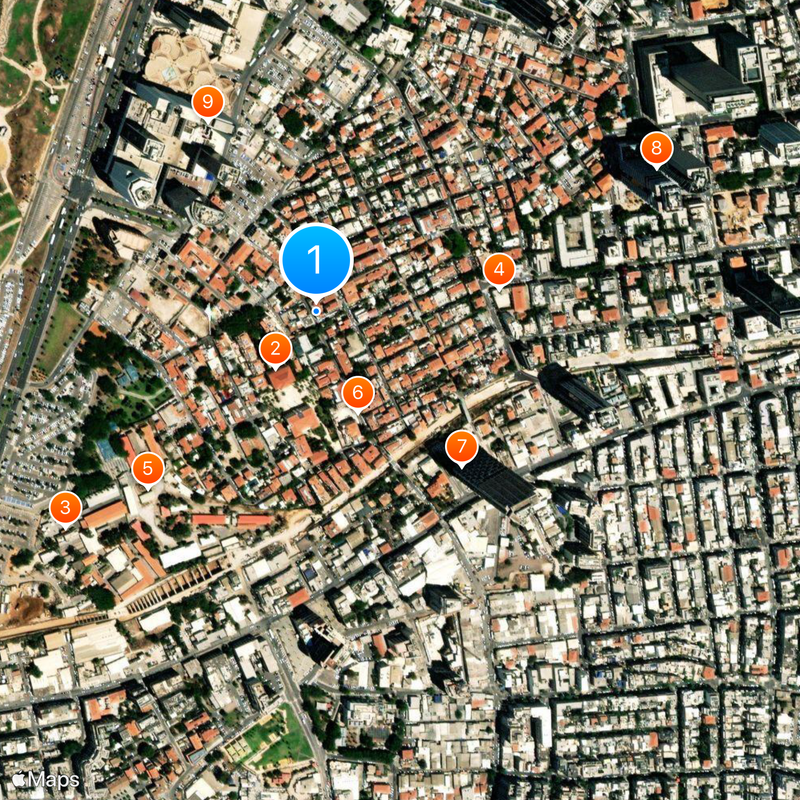 Neve Tzedek Map