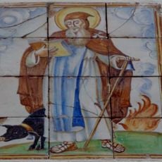 Ceramic panel of Saint Anthony the Great