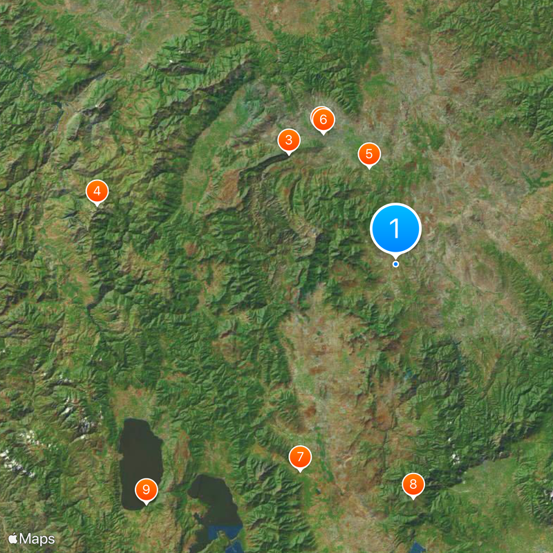 Macedonia Północna Mapa