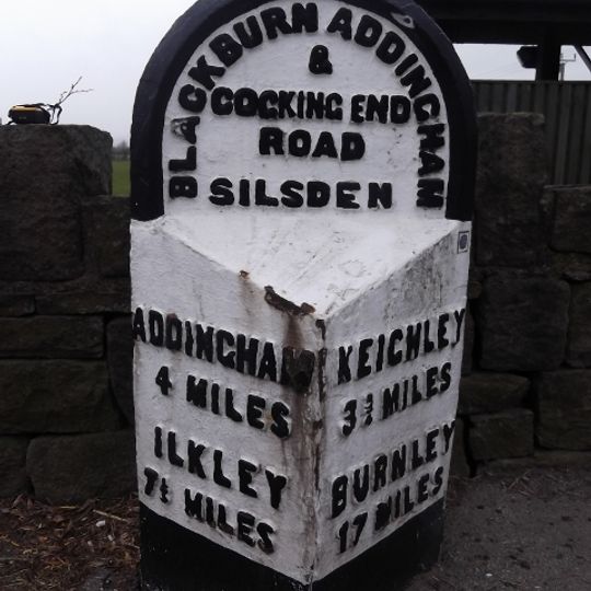 Milestone 200 Metres North Of Silsden Bridge