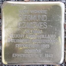 Stolperstein en memoria de Siegmund Czaczkes