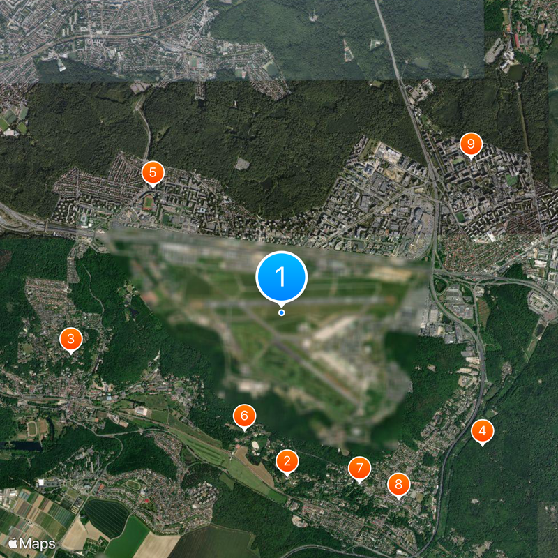 Villacoublay Air Base Map