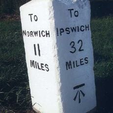 Milestone, 15m S of jct with Lime Tree Avenue