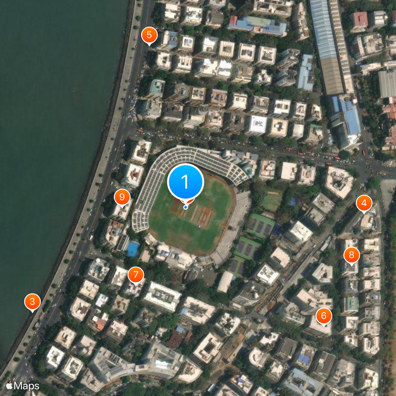 Brabourne Stadium Map