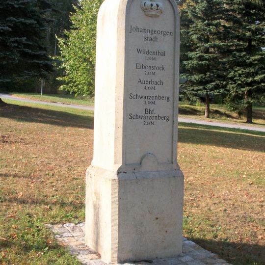Kgl.-sächs. Postmeilenstein Johanngeorgenstadt