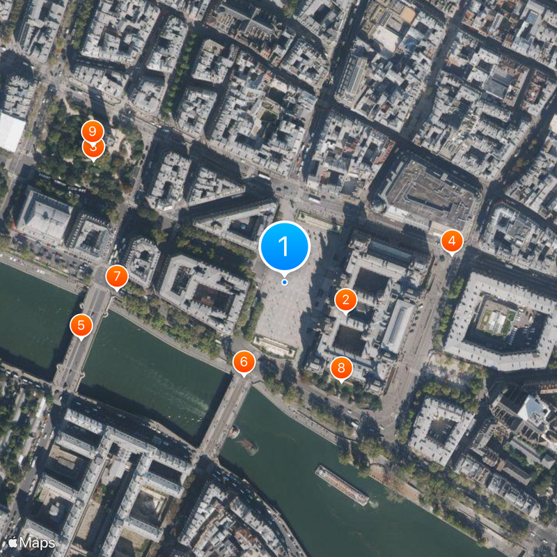 Place de l'Hôtel-de-Ville - Esplanade de la Libération Map