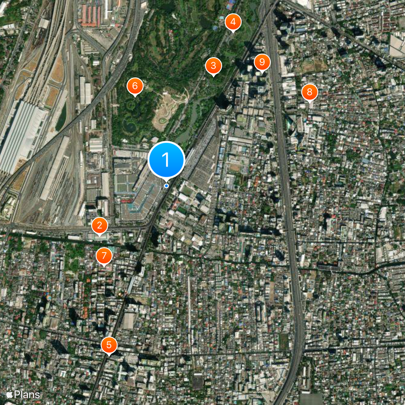 Chatuchak Weekend Market Mapa