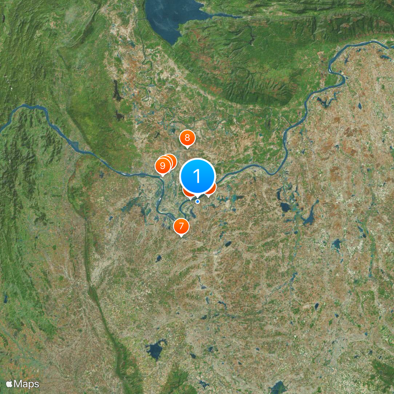 Province de Nongkhai Carte