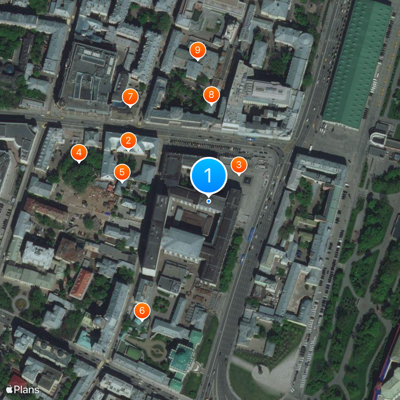 Russian State Library Map