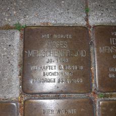Stolperstein à la mémoire de Moses Wolf Menschenfreund