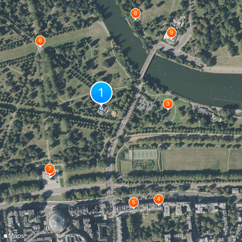 Serpentine Gallery Mapa