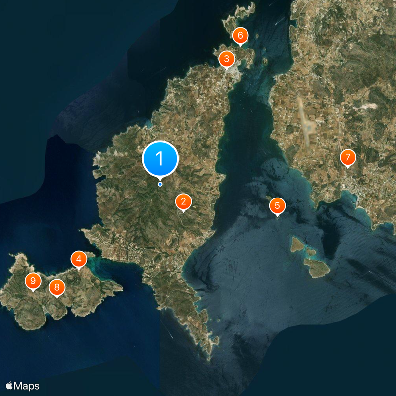 Antiparos Map
