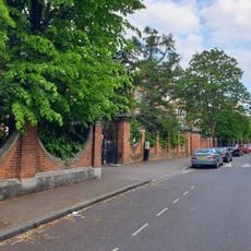 Wall And Gates Fronting St Giles Hospital Administrative And Ward Blocks