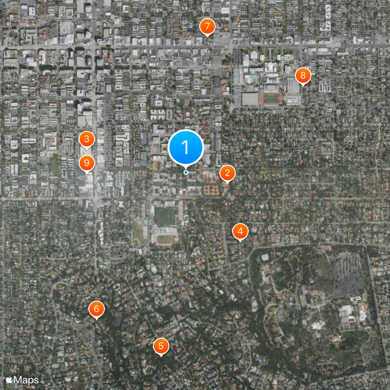 California Institute of Technology Map