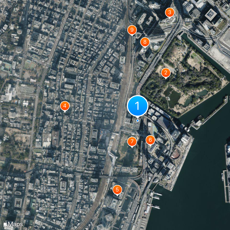 Shiodome Building Mapa