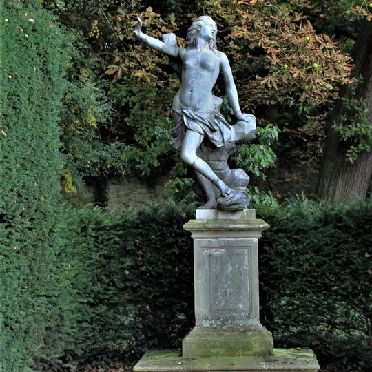 Pedestal With Statue Of Andromeda In Melbourne Hall Gardens
