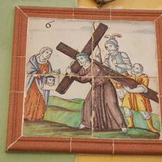 Sixth station of the Via Crucis of Benipeixcar