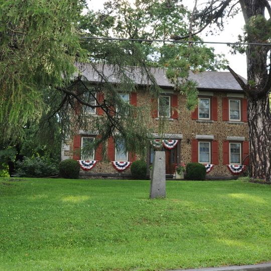 Cobblestone Farmhouse at 1111 Stone Church Road