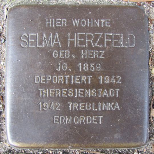 Stolperstein en memoria de Selma Herzfeld