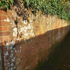 Garden Wall In Church Passage To Rear Of Numbers 20 To 25 And Facing On To The Allotment Gardens