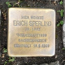 Stolperstein en memoria de Erich Magnus Sperling