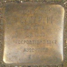 Stolperstein dedicated to Emmy Pein