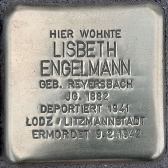 Stolperstein für Lisbeth Engelmann