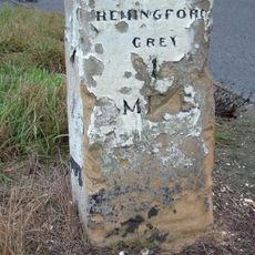 Milestone, Goretree Rd, at jct with A14