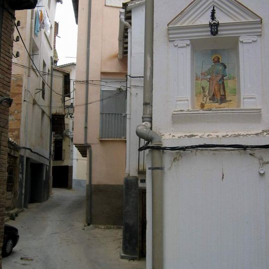 Ceramic panel of Saint Roch