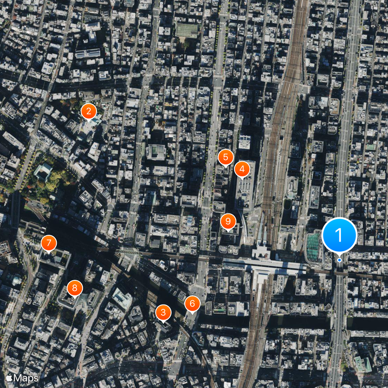 Stazione di Akihabara Mappa