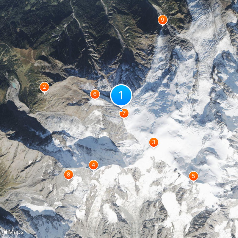 Goûter Refuge Map