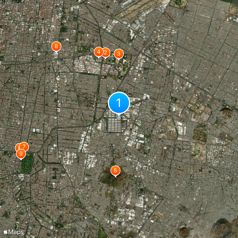 Central de Abasto, Mexico City Mappa