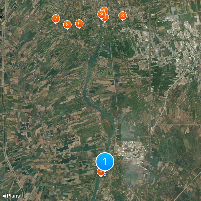 Palais royal de Bang Pa-In Carte