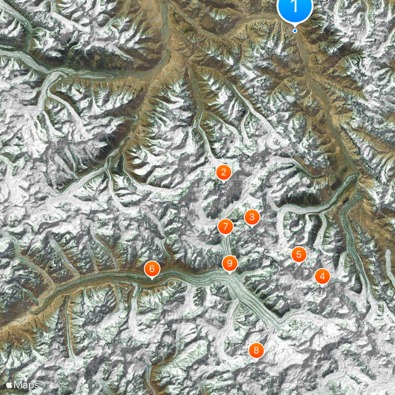 Trans-Karakoram Tract Map