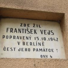 Pamětní deska Františka Vejse