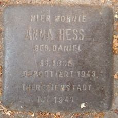 Stolperstein dedicated to Anna Hess